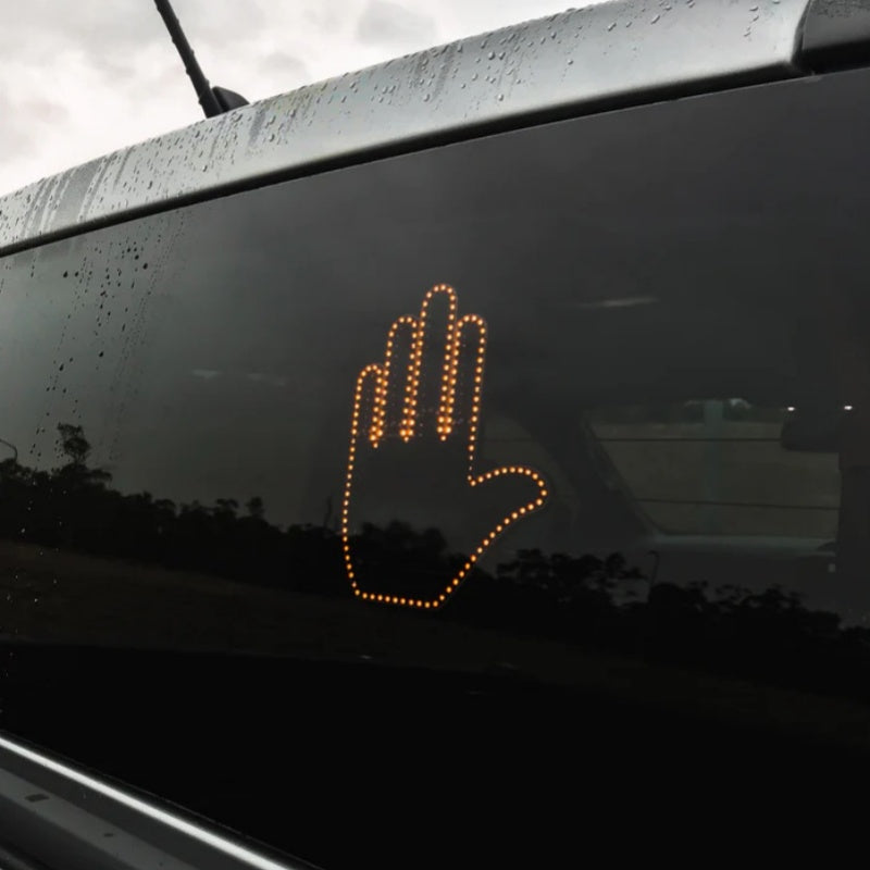 LED Gesture Light for Vehicles with Remote Control - Illuminated Middle Finger Sign Lamp